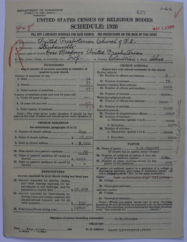 Scan of United Presbyterian Church of North America: 457