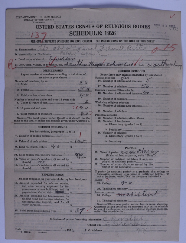 Scan of Free Will Baptists: 212