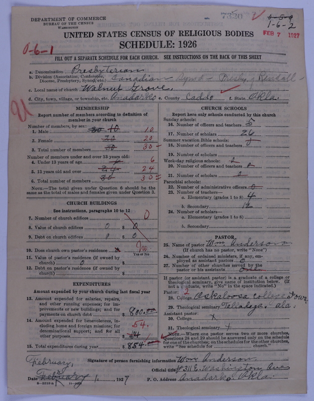 Scan of Presbyterian Church in the United States of America: 7320