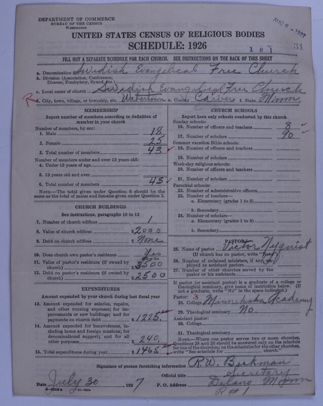 Scan of Swedish Evangelical Free Church of the United States of America: 31