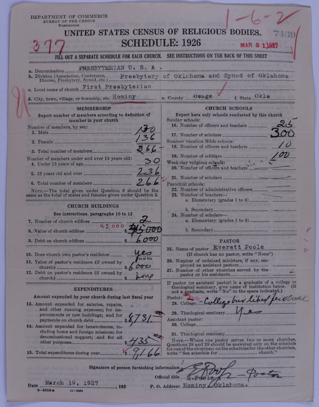 Scan of Presbyterian Church in the United States of America: 7439