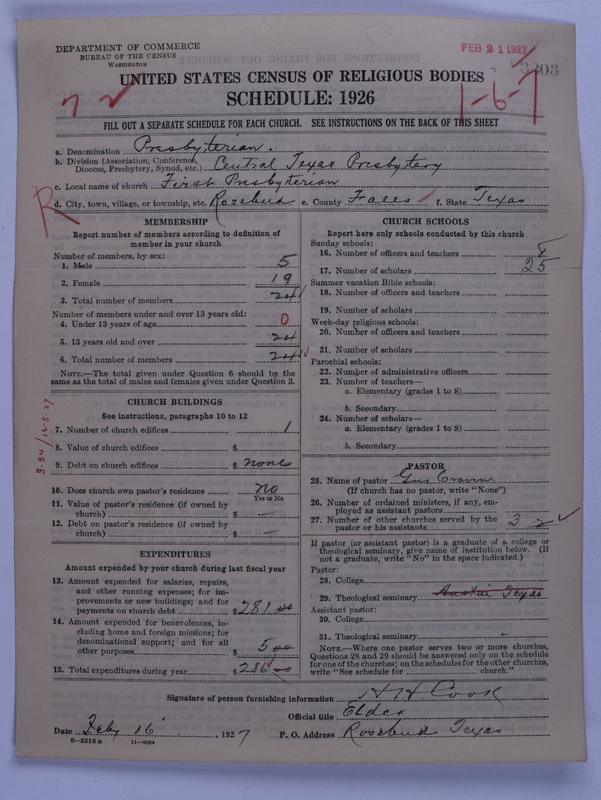Scan of Presbyterian Church in the United States: 3203