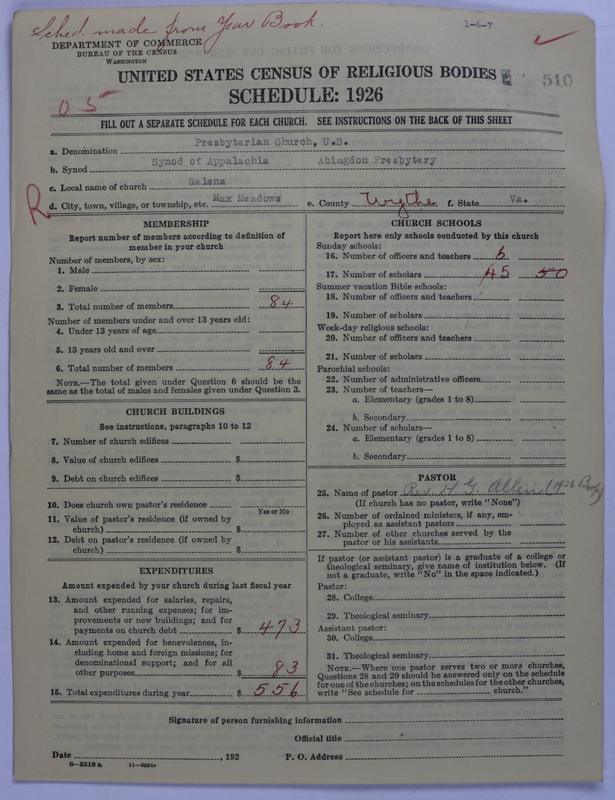 Scan of Presbyterian Church in the United States: 510