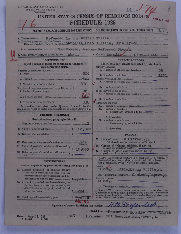 Scan of Reformed Church in the United States: 1158