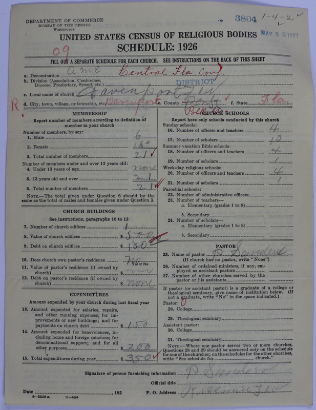Scan of African Methodist Episcopal Church: 3804
