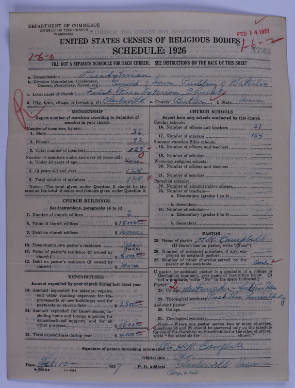 Scan of Presbyterian Church in the United States of America: 4722