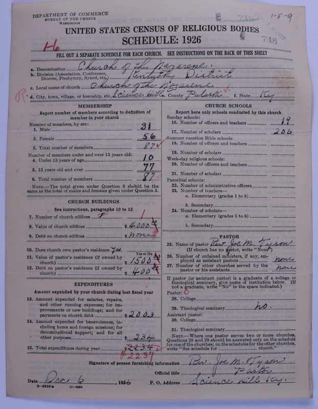 Scan of Church of the Nazarene: 748