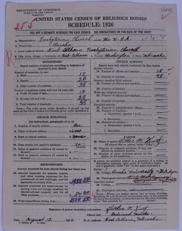 Scan of Presbyterian Church in the United States of America: 5866