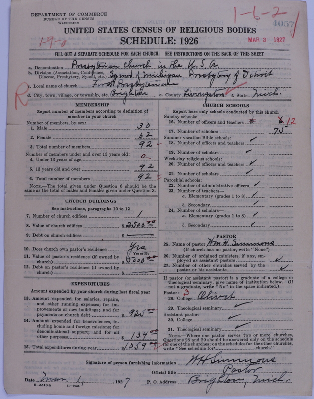 Scan of Presbyterian Church in the United States of America: 4057