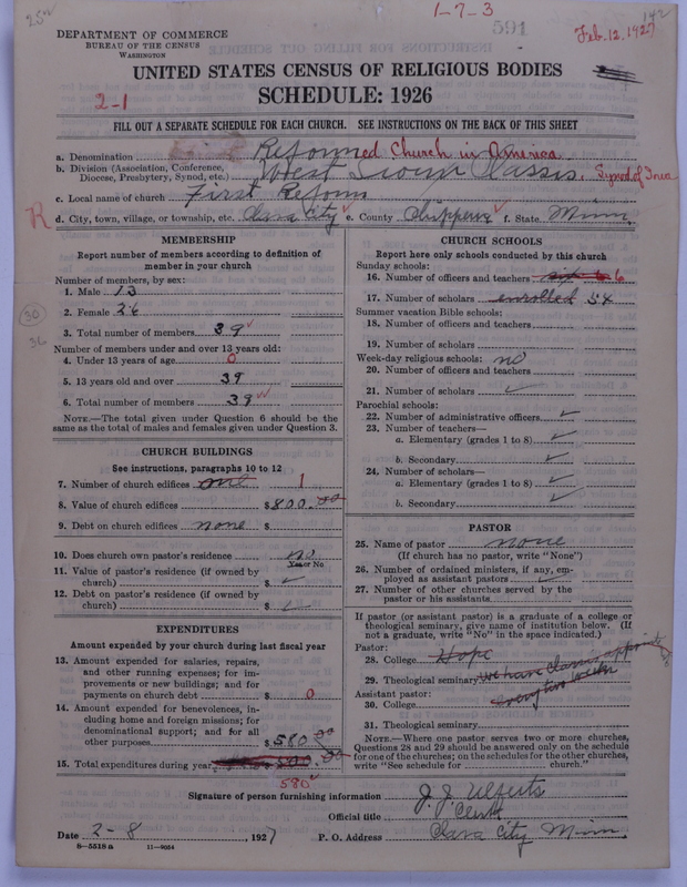 Scan of Reformed Church in America: 591