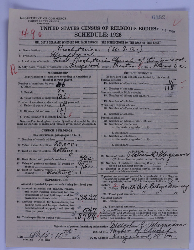 Scan of Presbyterian Church in the United States of America: 6382