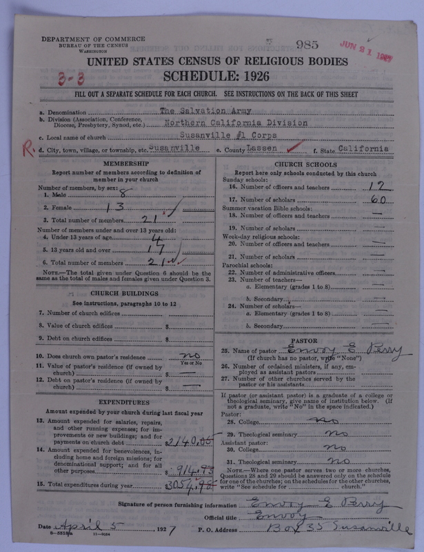 Scan of Salvation Army: 985