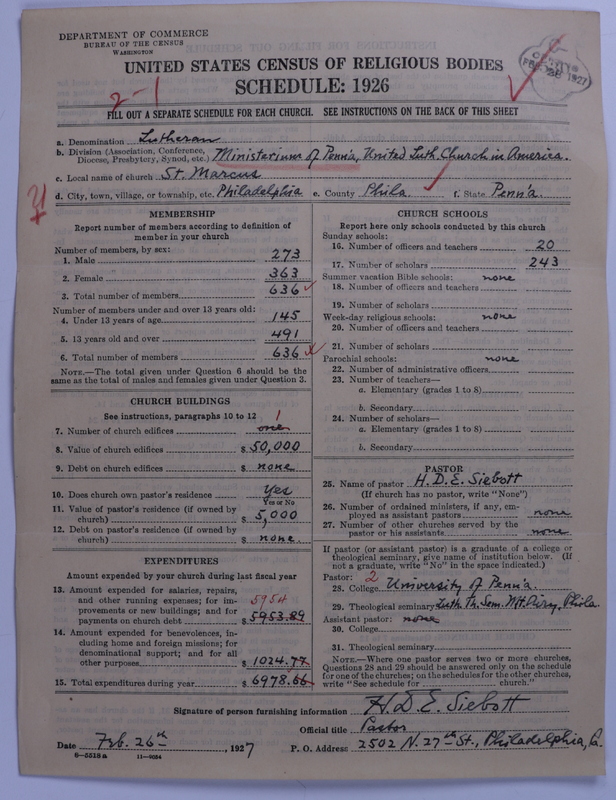 Scan of United Lutheran Church in America: 1530