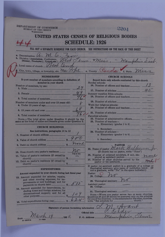 Scan of African Methodist Episcopal Zion Church: 2204