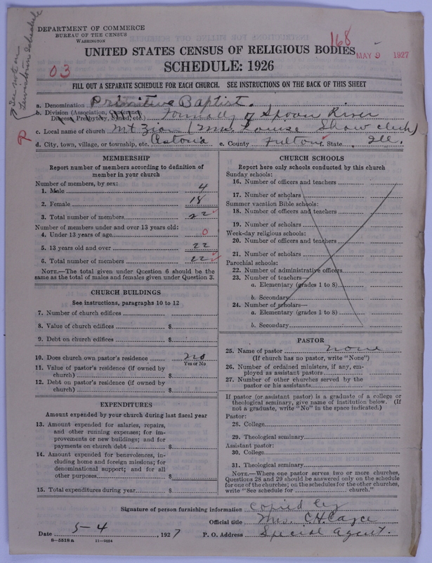 Scan of Primitive Baptists: 168