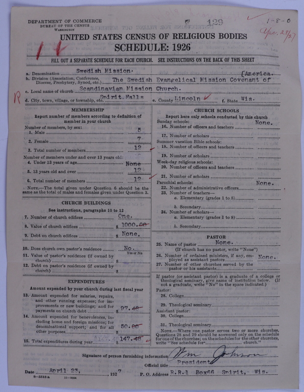 Scan of Swedish Evangelical Mission Covenant of America: 129