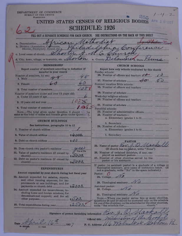 Scan of African Methodist Episcopal Church: 255