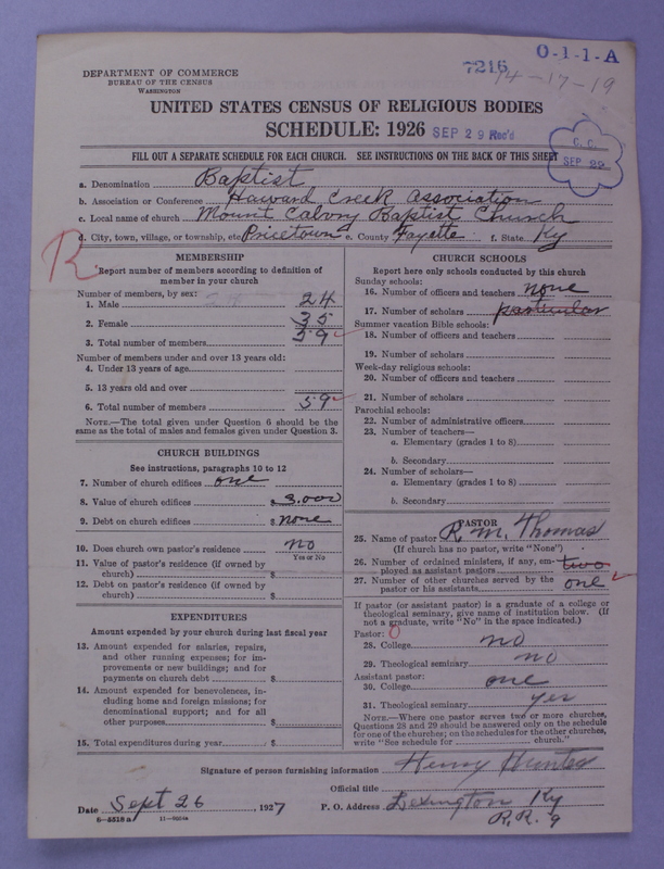 Scan of Negro Baptists: 7216