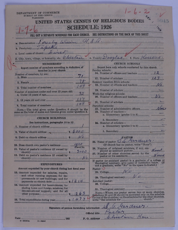 Scan of Presbyterian Church in the United States of America: 5945