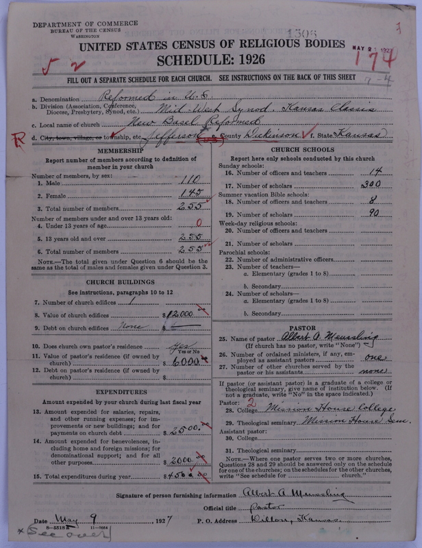 Scan of Reformed Church in the United States: 1506