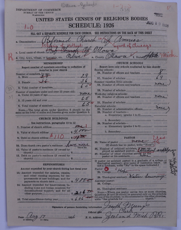 Scan of Reformed Church in America: 558