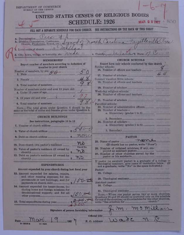 Scan of Presbyterian Church in the United States: 850