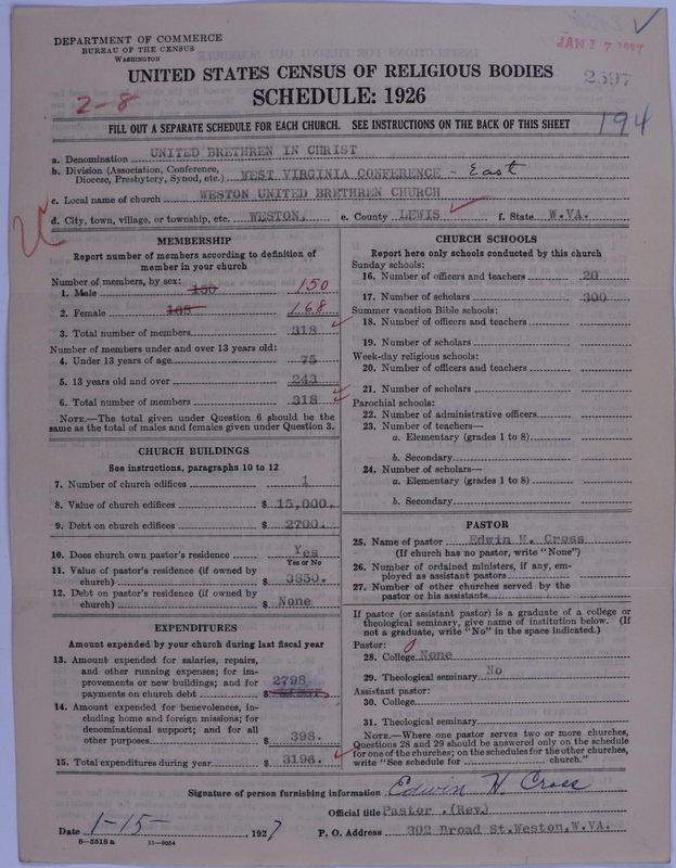 Scan of Church of the United Brethren in Christ: 2597