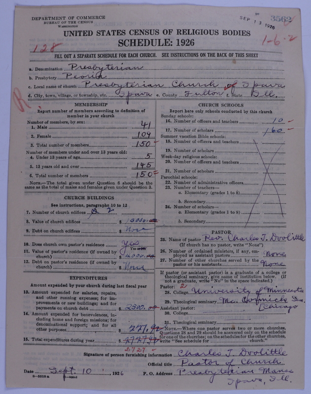 Scan of Presbyterian Church in the United States of America: 3562