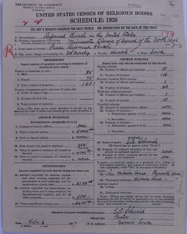 Scan of Reformed Church in the United States: 1385
