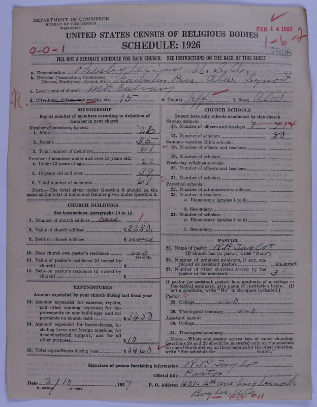 Scan of Presbyterian Church in the United States of America: 7098