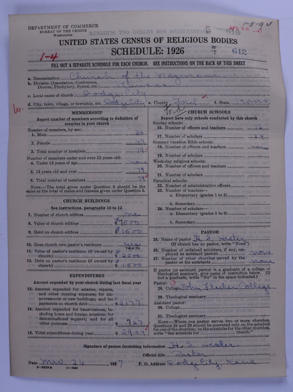Scan of Church of the Nazarene: 612