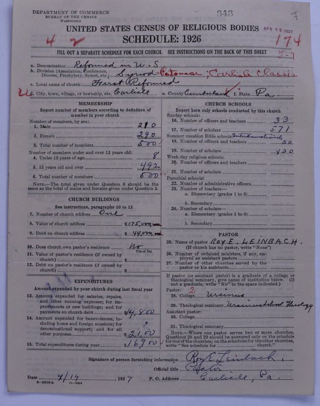 Scan of Reformed Church in the United States: 343