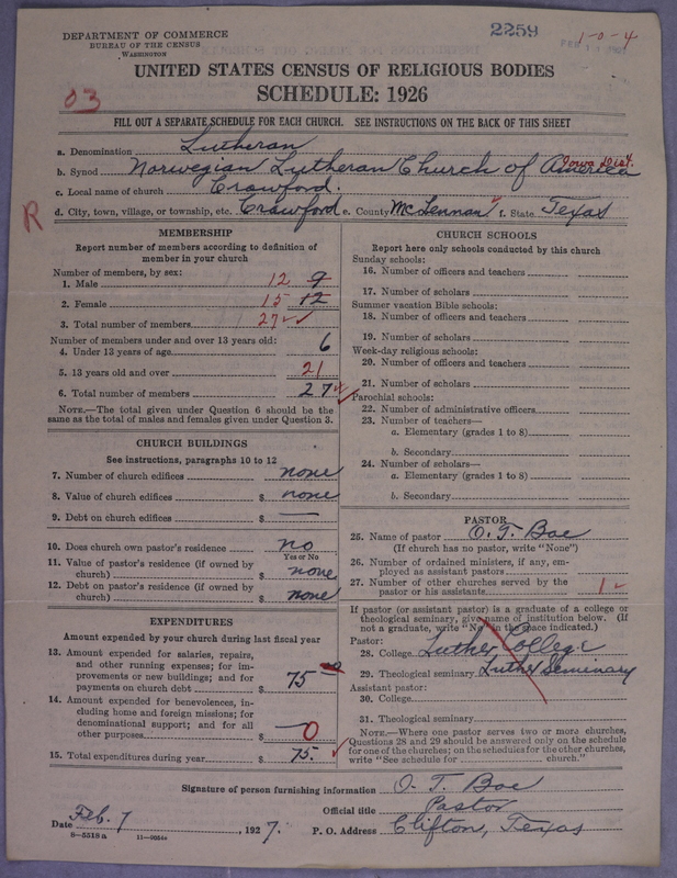 Scan of Norwegian Lutheran Church of America: 2259