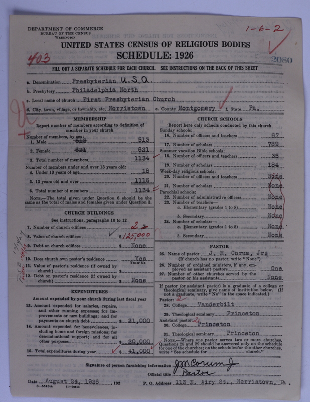 Scan of Presbyterian Church in the United States of America: 2080