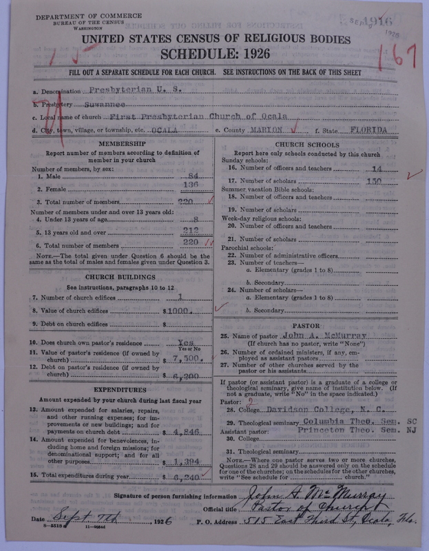 Scan of Presbyterian Church in the United States: 1916