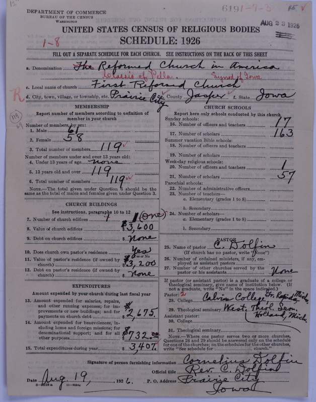 Scan of Reformed Church in America: 619