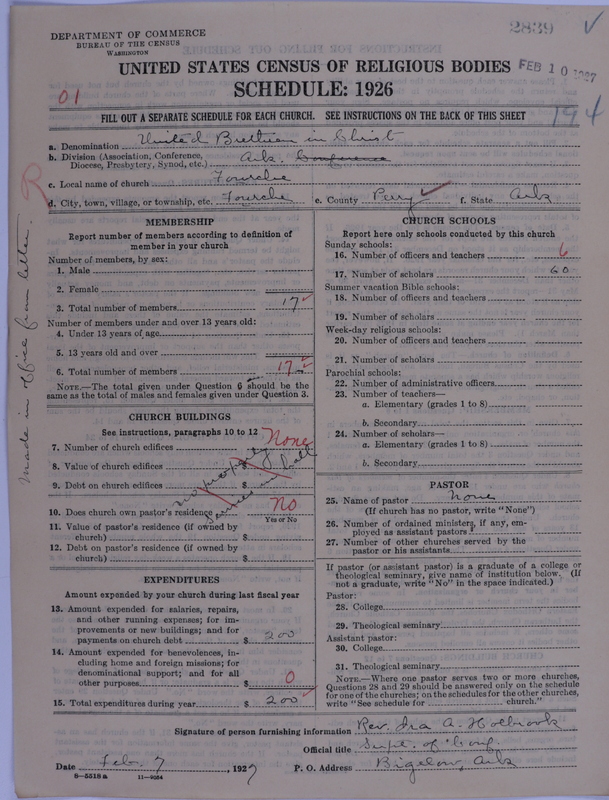 Scan of Church of the United Brethren in Christ: 2839