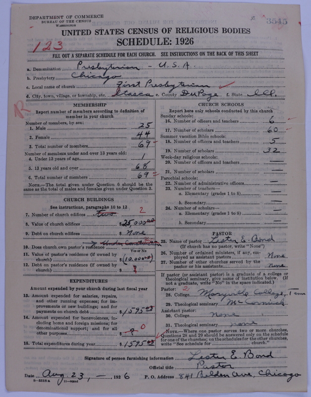 Scan of Presbyterian Church in the United States of America: 3545