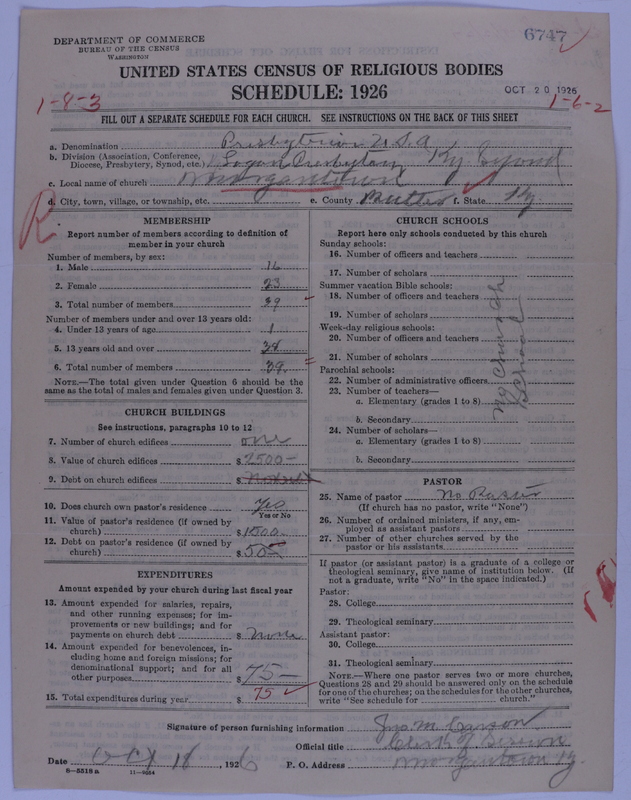 Scan of Presbyterian Church in the United States of America: 6747