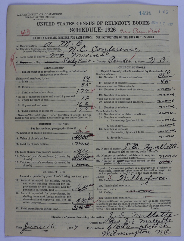 Scan of African Methodist Episcopal Church: 1491