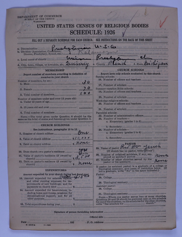 Scan of Federated Churches: