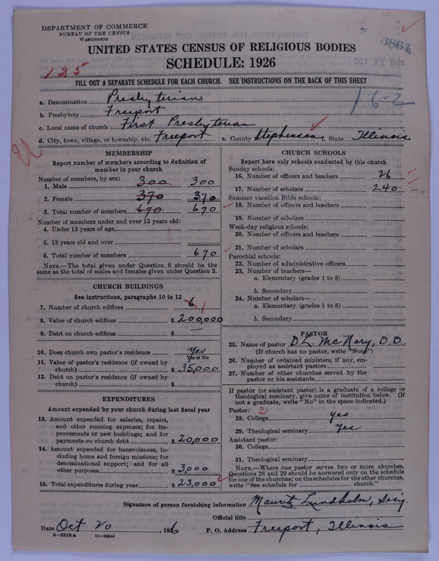 Scan of Presbyterian Church in the United States of America: 3864