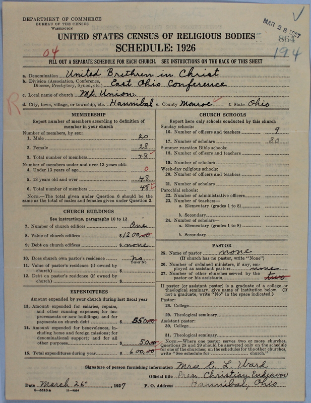 Scan of Church of the United Brethren in Christ: 864