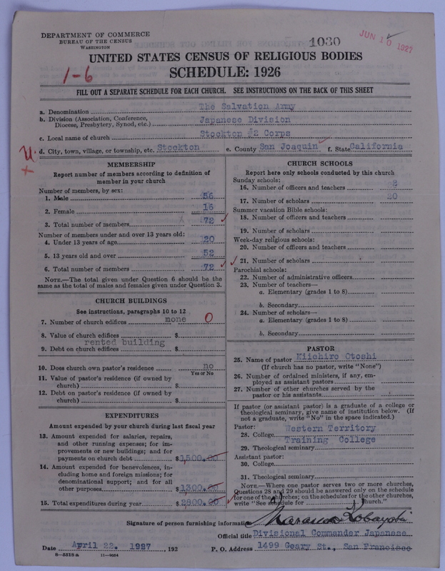 Scan of Salvation Army: 1030