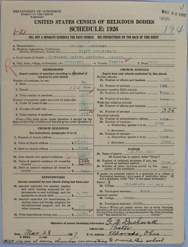 Scan of Church of the United Brethren in Christ: 966