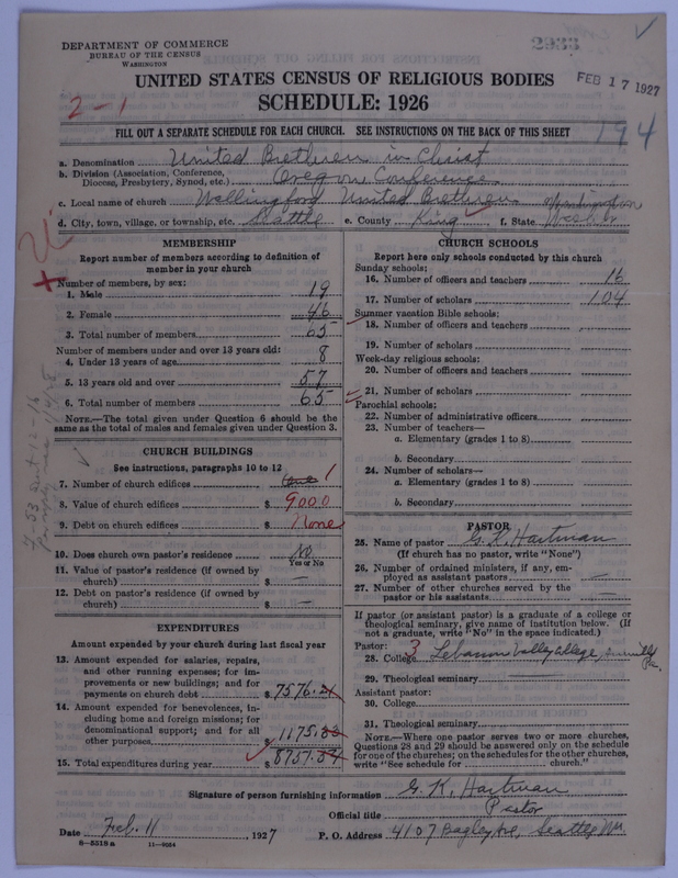Scan of Church of the United Brethren in Christ: 2933