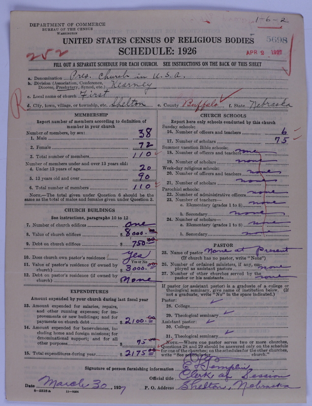 Scan of Presbyterian Church in the United States of America: 5698