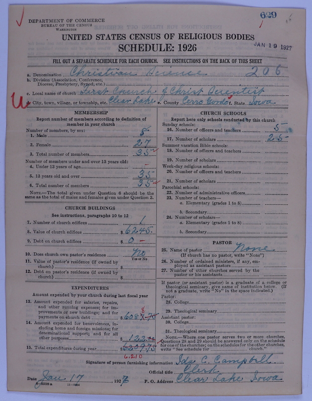 Scan of Church of Christ, Scientist: 629