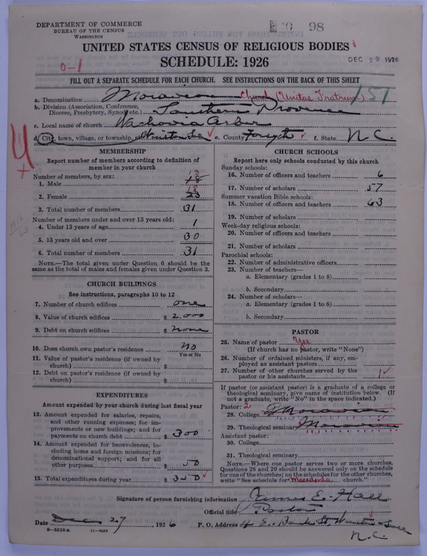 Scan of Moravian Church in America: 98