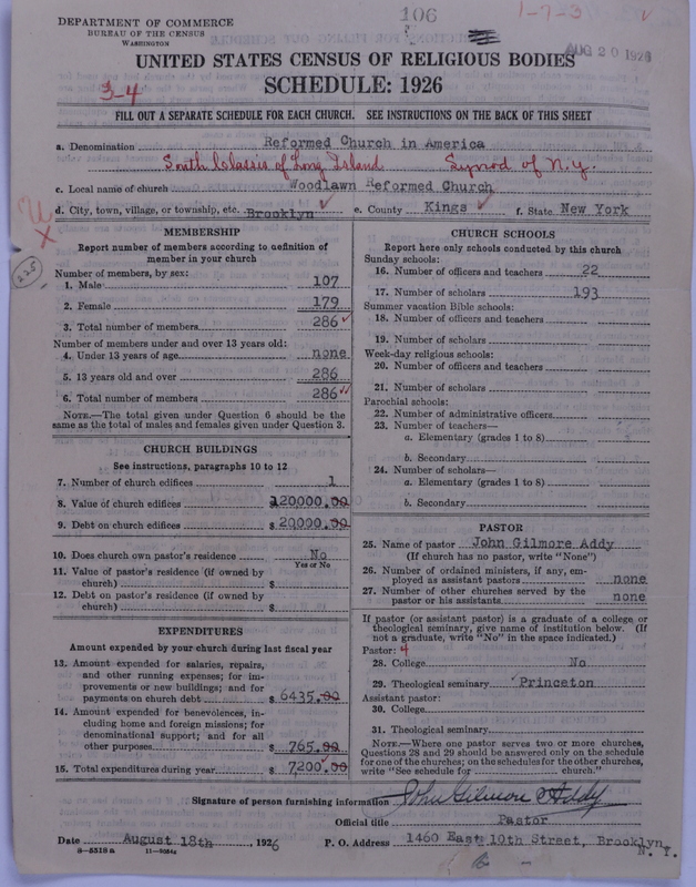Scan of Reformed Church in America: 106